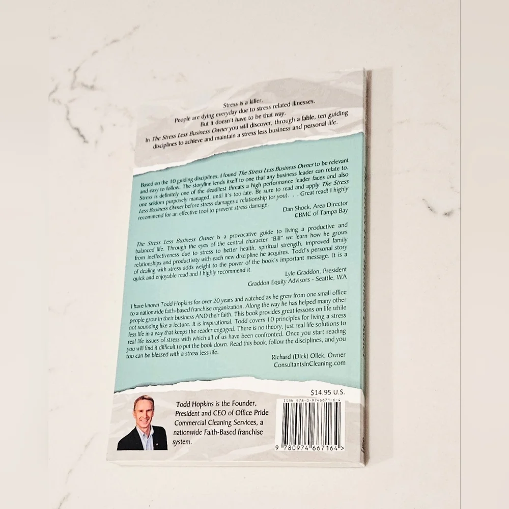 BOGO The Stress Less Business Owner Book Todd Hopkins Paperback Book